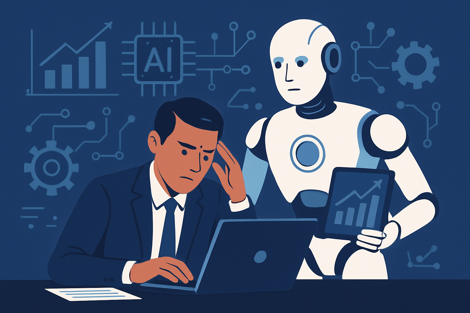 IA avança e pressiona iniciantes: entenda o estudo sobre o impacto nos empregos